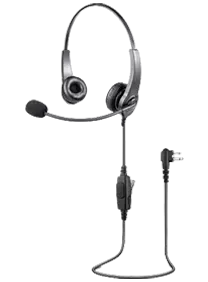 RHS-0219AD Lightweight Dual Muff Over-the-head Headset with Flexible Boom Mic & Inline PTT