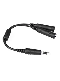 CB-01 Aviation Headset Adapter Cable GA Headset to Helicopter