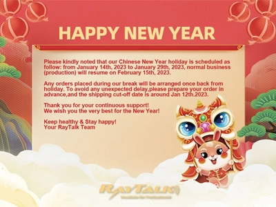 New Year Holiday Notice