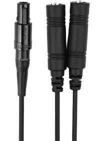 CB-08 GA Headset to 6 Pin LEMO Connector Cable