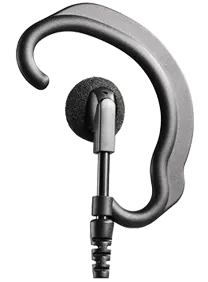 E-28C G-Ring Adjustable Ear Hook Listen Only Earpiece