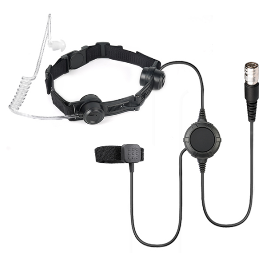 IP67 Soft Acoustic Tube Magnetic Throat Microphone