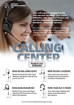 RayTalk Two Way Radio Accessories for Calling Center System