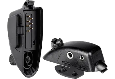 HYS Compatible avec oreillette Motorola en forme de G, PTT avec micro,  oreillette radio à 2 broches, dp1400 cp040 gp300 Hytera Talkie-walkie  casque