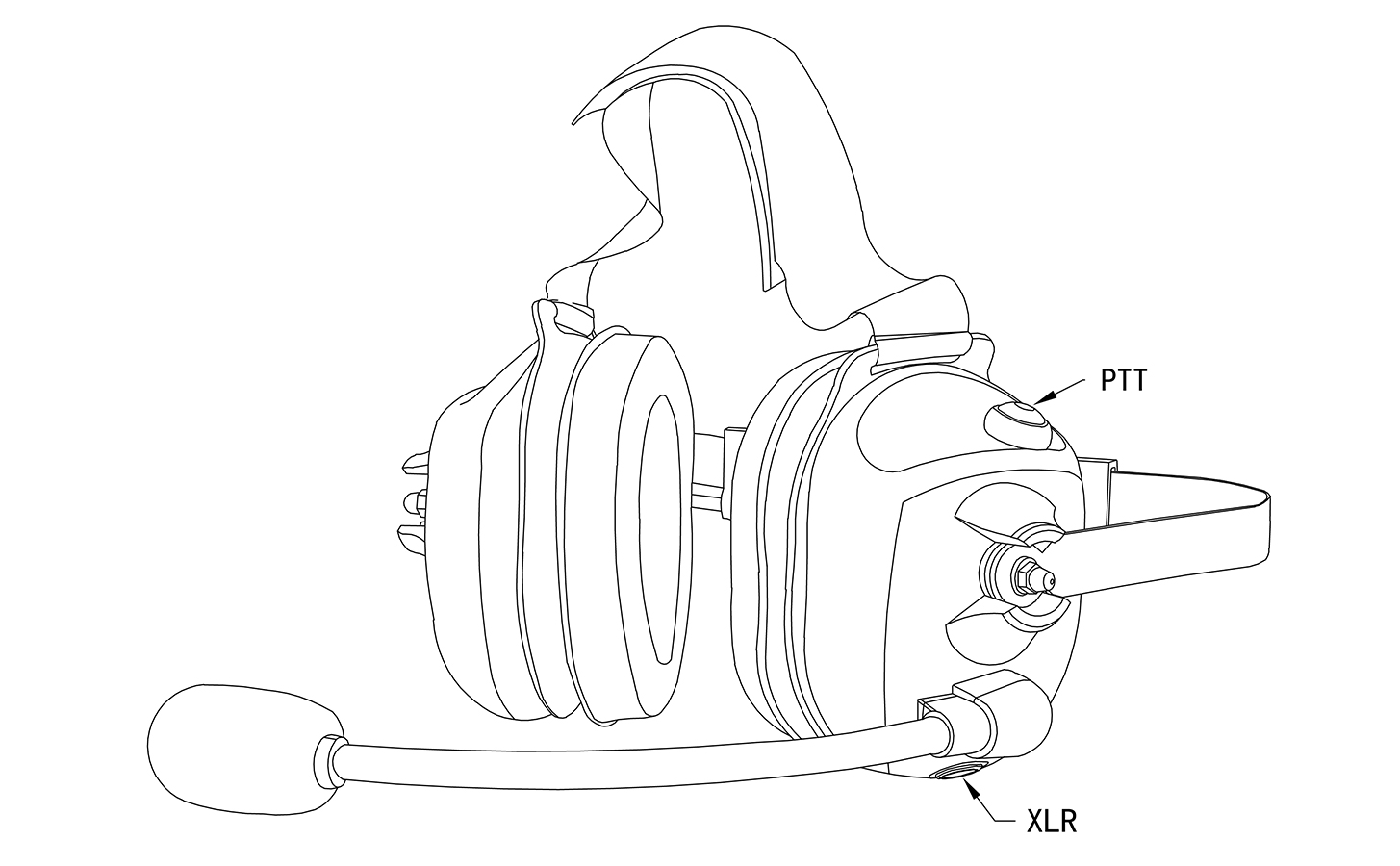 Specification of B-50Q Racing Communications Two Way Radio Noise Cancelling Heavy Duty Headset