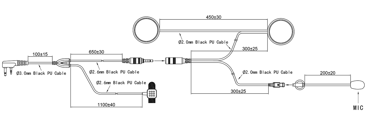 Specification of RHEL-08 Open Face Motorcycle Walkie Talkie Helmet Headsets