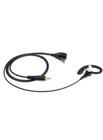 EM-3022 G Shape Earhook Earpiece with Small Lapel PTT and Microphone for Walkie Talkie Radios