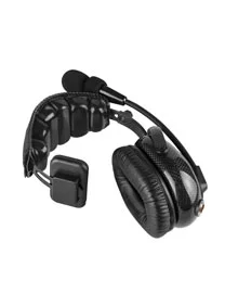 RAN-2000AS Heavy Duty Single Muff Carbon Fiber Headset with PTT and Mic