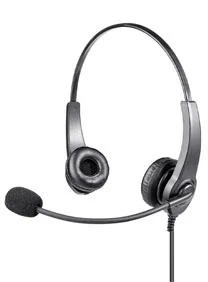 RHS-0219AD Lightweight Dual Muff Over-the-head Headset with Flexible Boom Mic & Inline PTT
