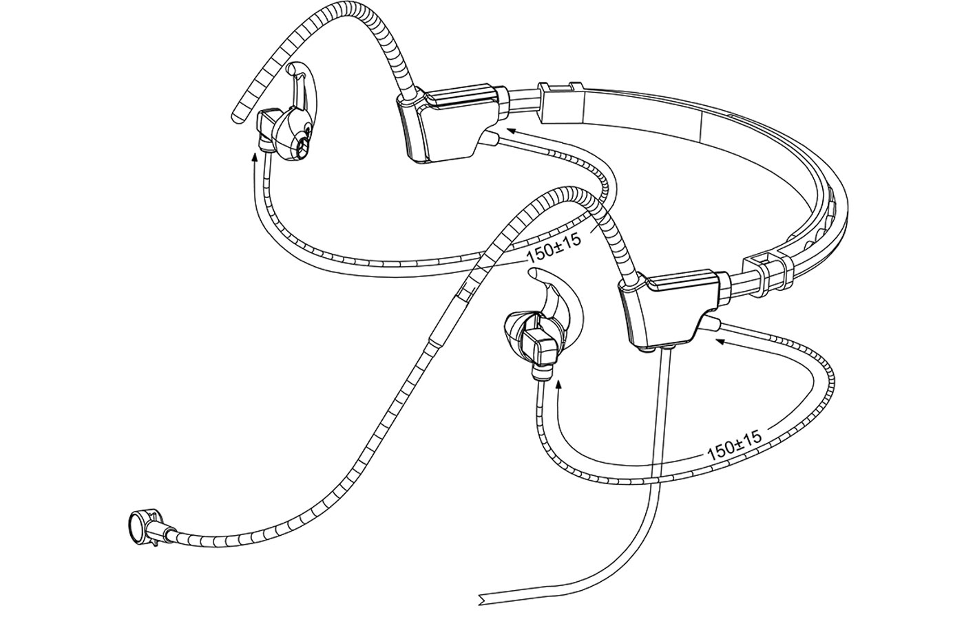 Specification of RHS-07 Ultra-Light Behind the Head Tactical Headphone Headset with Boom Mic and Balanced Armature Speaker