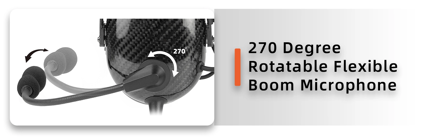 Details of PH-400AC ANR Carbon Fiber Active Noise Reduction General Aviation Headsets