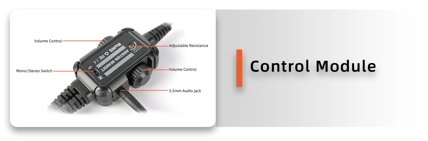 Details of PH-100A Dual Plug General Noise Cancelling Aviation Headset For Pilots