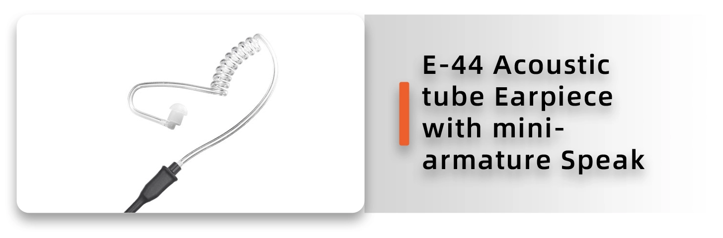 Details of EM-4438 Walkie Talkie Earpiece Transparent Acoustic Tube Security Surveillance Headset