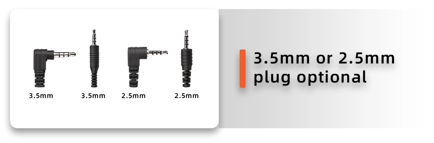 Details of E-33C 3.5mm or 2.5mm Plug C-Ring Swivel Ear Hook Listen Only Earpiece