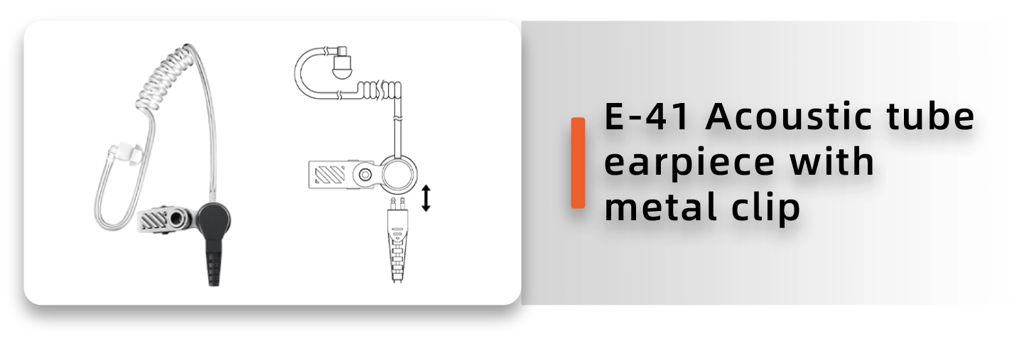 Details of E-41C Acoustic Tube Listen Only Earphone Kit with 3.5mm/2.5mm Connector for Speaker Mics