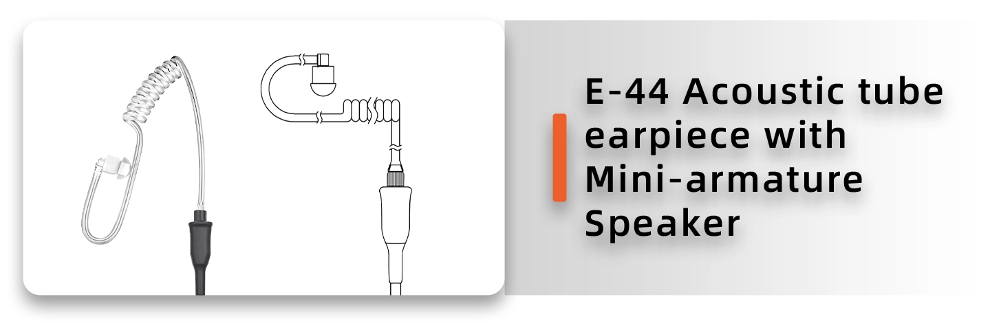 Details of E-44C Police Listen Only Acoustic Coil Tube Earpiece for Speaker Mics