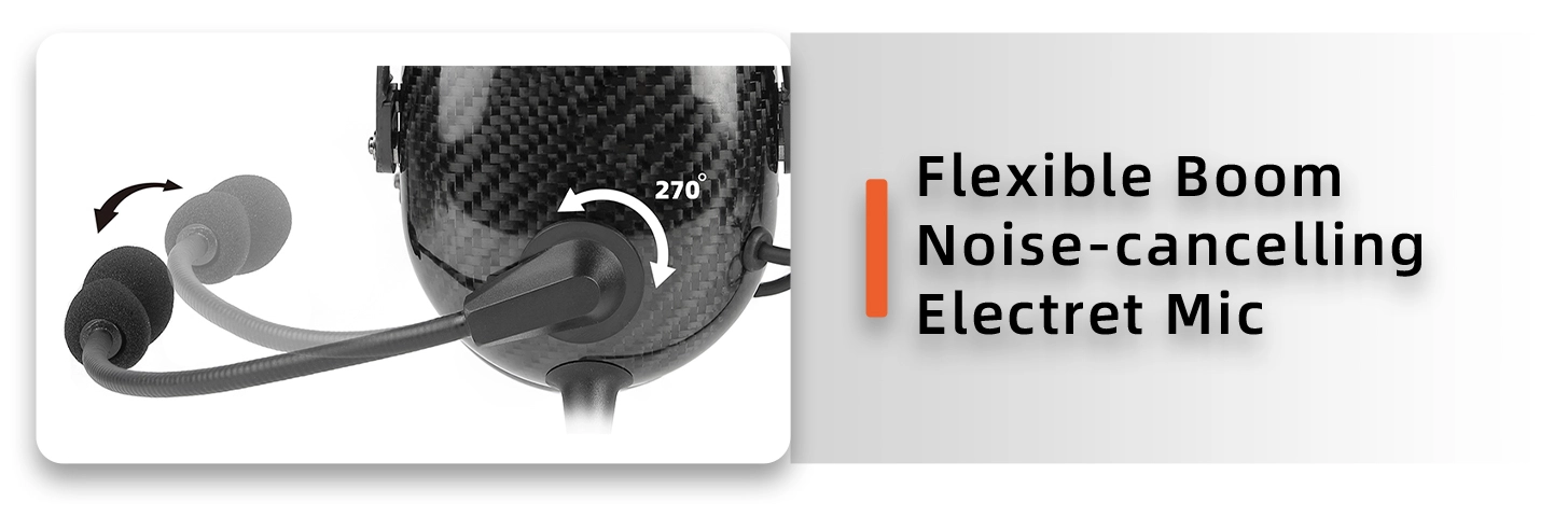 Details of RAN-3000CF Heavy Duty Dual Earmuff Carbon Fiber Printed Noise Cancelling Headset