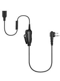 M-27/LOK 1 Male Snap Lok Single Wire radio Earpiece Kits with In-Line PTT