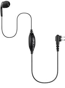 EM-1928 2 Way Radio Earbud Earpiece with Inline Microphone and Push to Talk