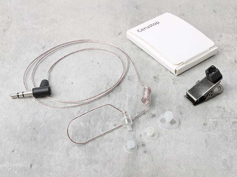 E-47 Police Earpiece for Motorola Walkie Talkie E-47 Police Earpiece for Motorola Walkie Talkie, clear acoustic tube earpiece with 3.5mm connector, replaceable ear tips, lapel clip and Cerustop filter.