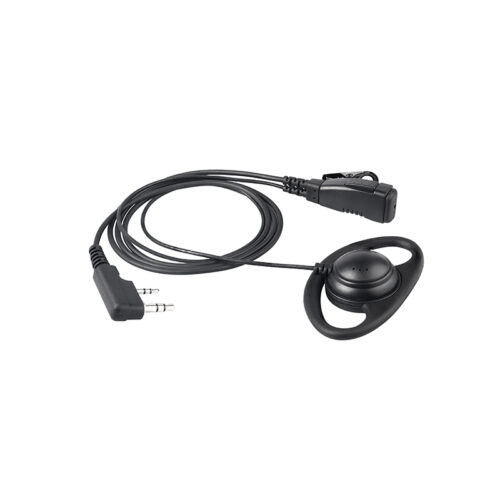 EM-3227 écouteurs radio bidirectionnels EM-3227 two way radio earphones with D-shaped ear hook, fitting the ear shape more closely
