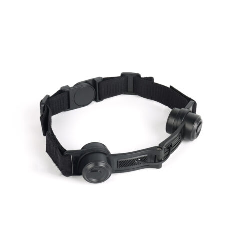 RTM-0340 Micrófono de garganta militar ajustable Adjustable RTM-0340 throat microphone at a 45-degree angle, with armature speaker and electret condenser mic