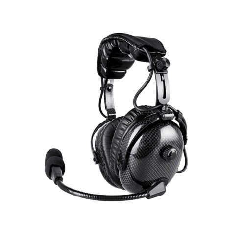 RAN-1000CF Auricular bidireccional para walkie talkies con interruptor de volumen y botón de pulsar para hablar. RAN-1000CF two-way headset for walkie talkies featuring a volume switch and a press-to-talk button