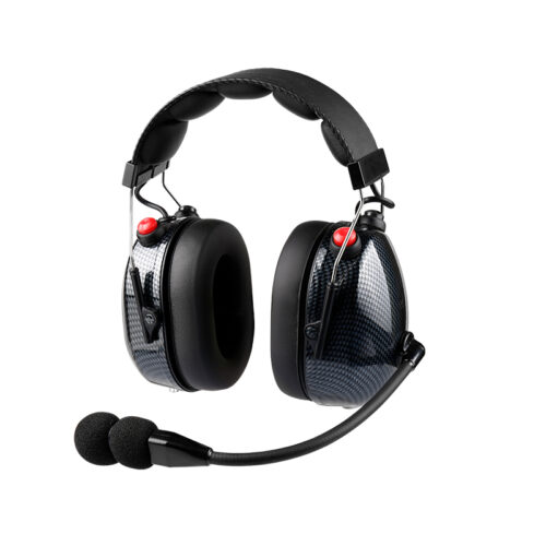 RAN-3000CF Casque radio imprimé en fibre de carbone RAN-3000CF Carbon Fiber Printed Radio Headphone