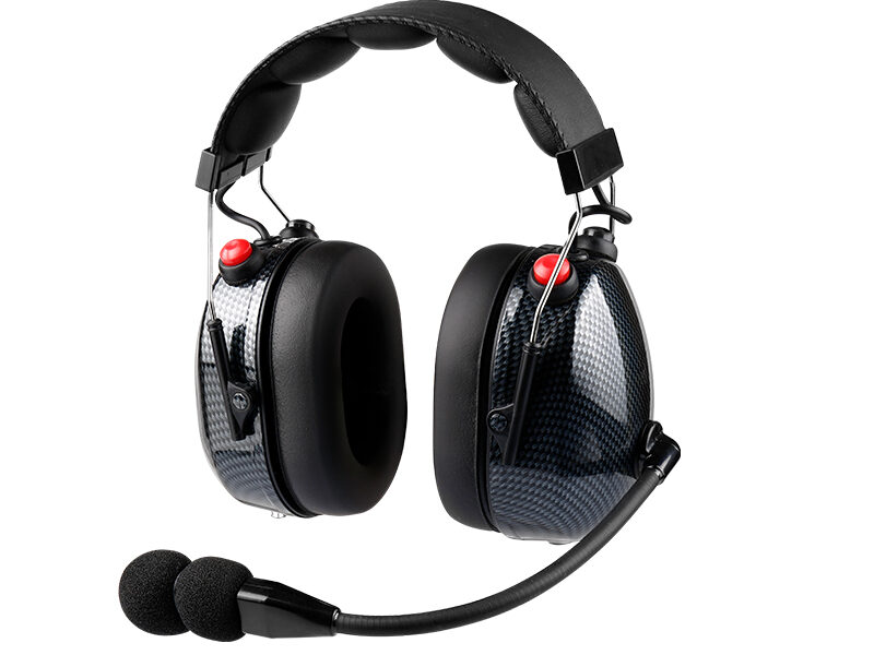 RAN-3000CF Carbon Fiber Printed Radio Headphone