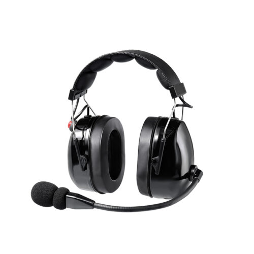 RAN-3000Q walkie talkie headphones with microphone for use in warehouses, construction sites, and other high-noise environments