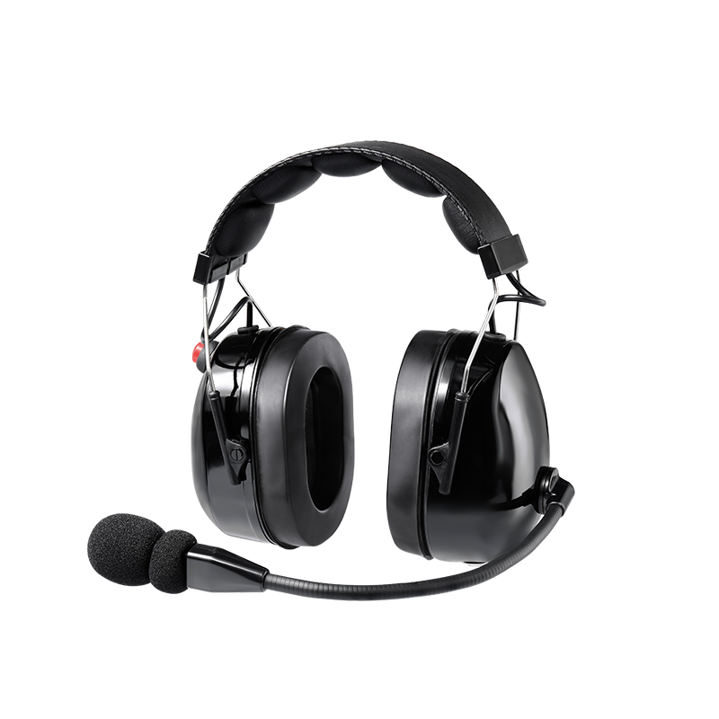 RAN-3000Q walkie talkie headphones with microphone for use in warehouses, construction sites, and other high-noise environments