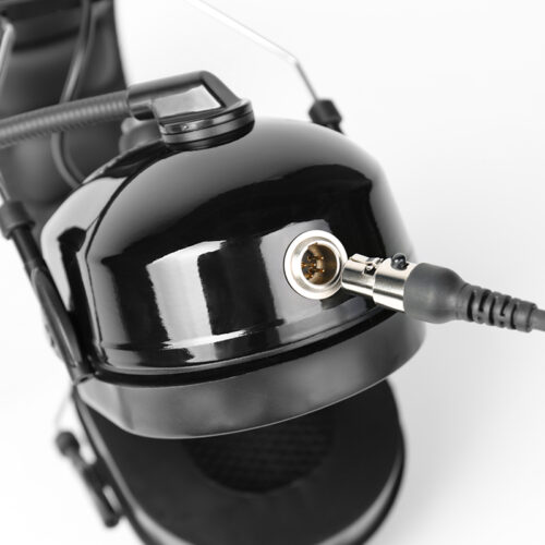 RAN-3000Q durable headphones with XLR quick-release cable port