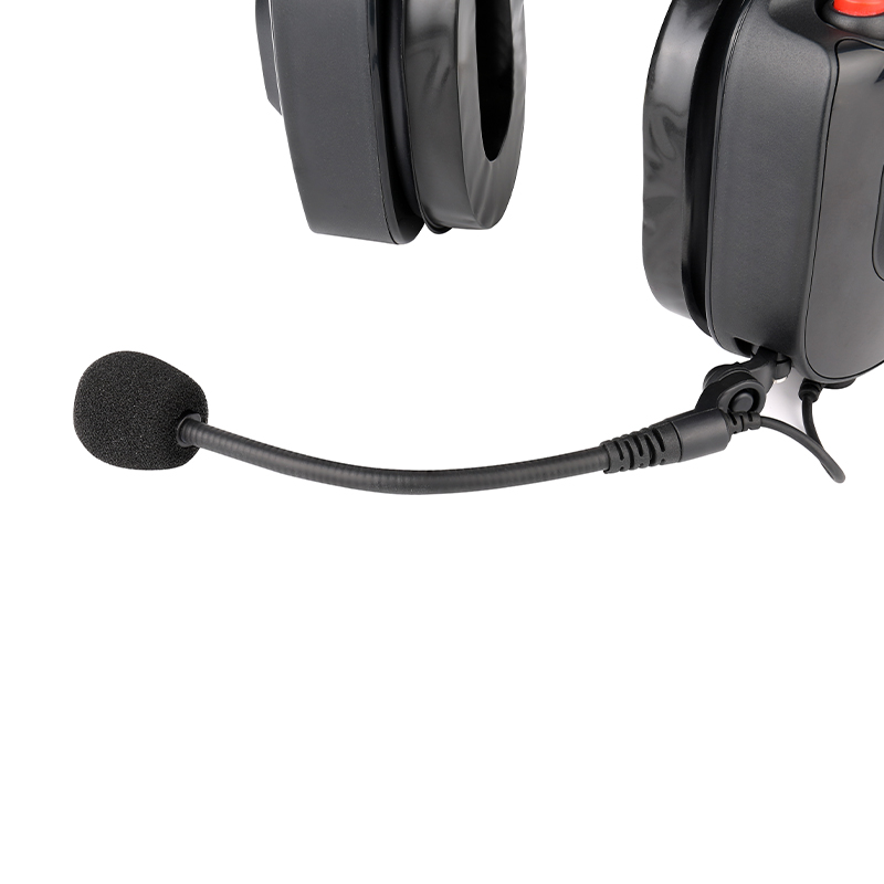 RE-20 Militär-Headset mit einstellbarem, flexiblem Mikrofon RE-20 military headset with adjustable flexible microphone
