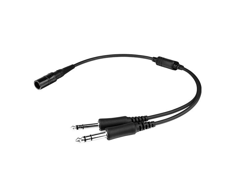 CB-06 (1) CB-06 BOSE 6 Pin LEMO Headset to GA Dual Plug Adapter