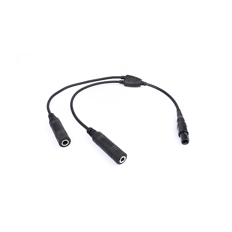 CB-08 (3) CB-08 GA Headset to 6 Pin LEMO Connector Cable