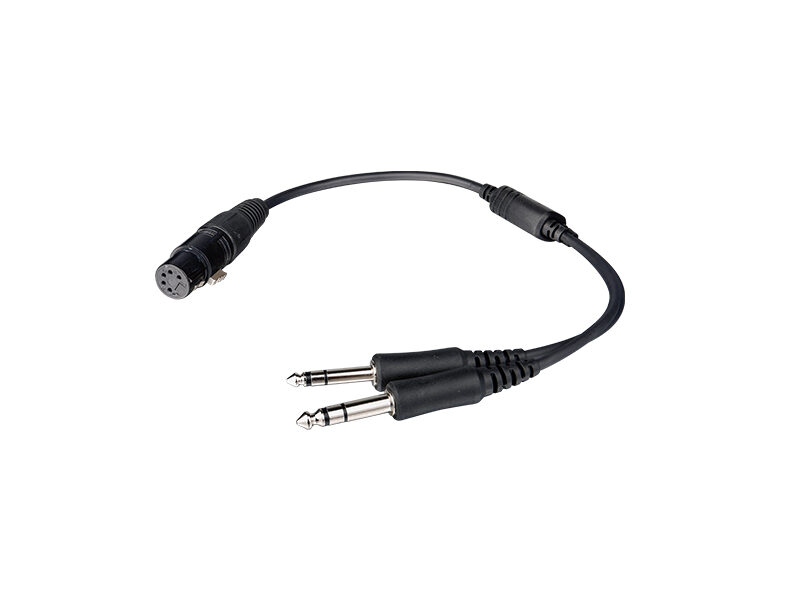 CB-10 (1) CB-10 Airbus Headset to GA Dual Plugs Headset Cable