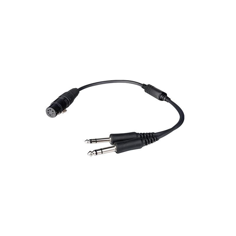 CB-10 (1) CB-10 Airbus Headset to GA Dual Plugs Headset Cable