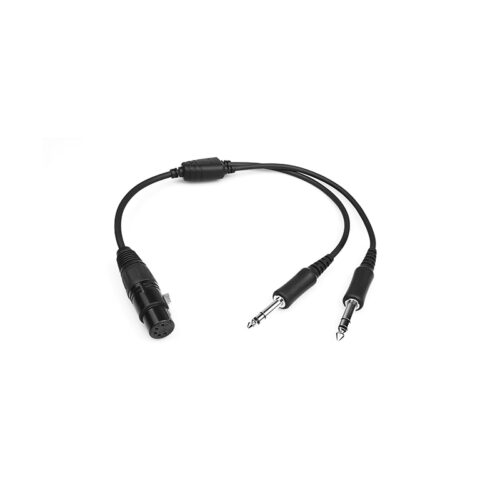 CB-10 (2) CB-10 Airbus Headset to GA Dual Plugs Headset Cable