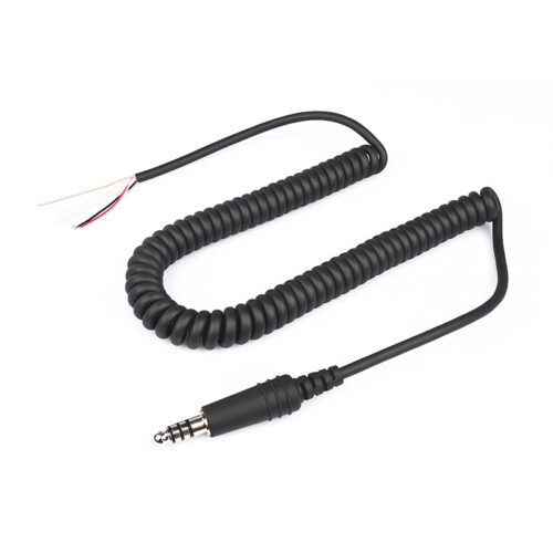 CB-15 Replace Helicopter Headset Coiled Cord