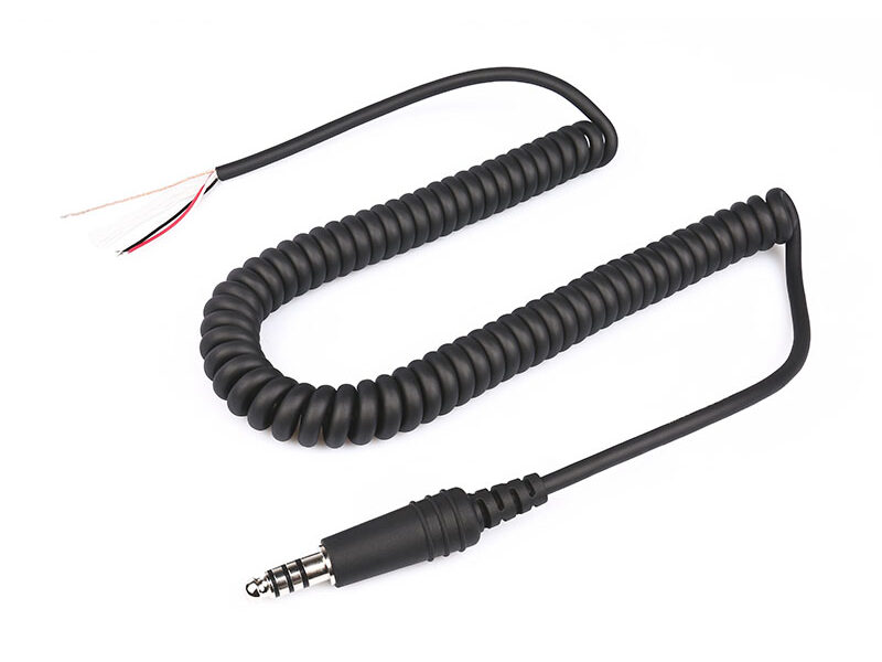CB-15 (2) CB-15 Replace Helicopter Headset Coiled Cord