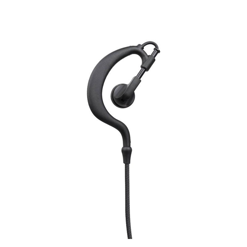 E-20 Ear Hook with braided fiber cloth cable Comfotable Ear Hook with braided fiber cloth cable
