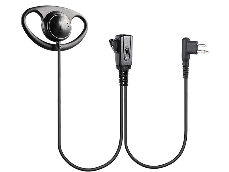 EM-3242V D-Shape Earpiece Headset with VOX for Walkie Talkie 2 Way Radio