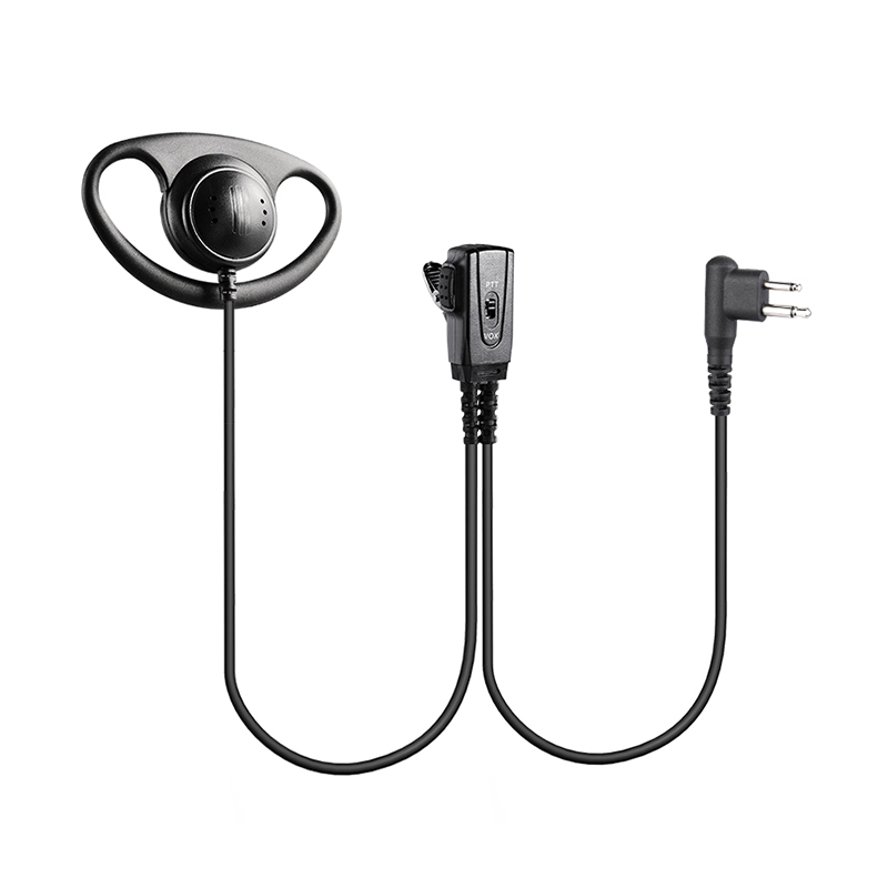 EM-3242-M1A-VOX-SC-1W EM-3242V D-Shape Earpiece Headset with VOX for Walkie Talkie 2 Way Radio
