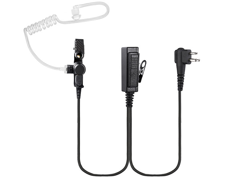 EM-4238N Bodyguard Braided Cable Ear Tube Earpiece for Intercom Radio