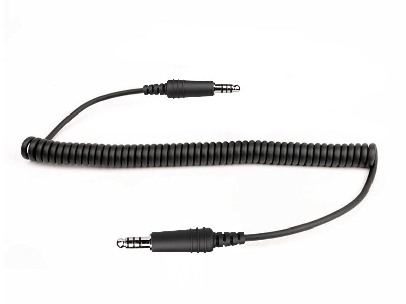 ADC-NX1-NX1-CC ADC-NX1 Nexus Male to Male Coiled Race Cable for Harris Radio Systems