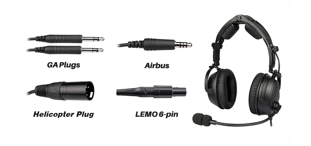 Pilot Headset Plugs