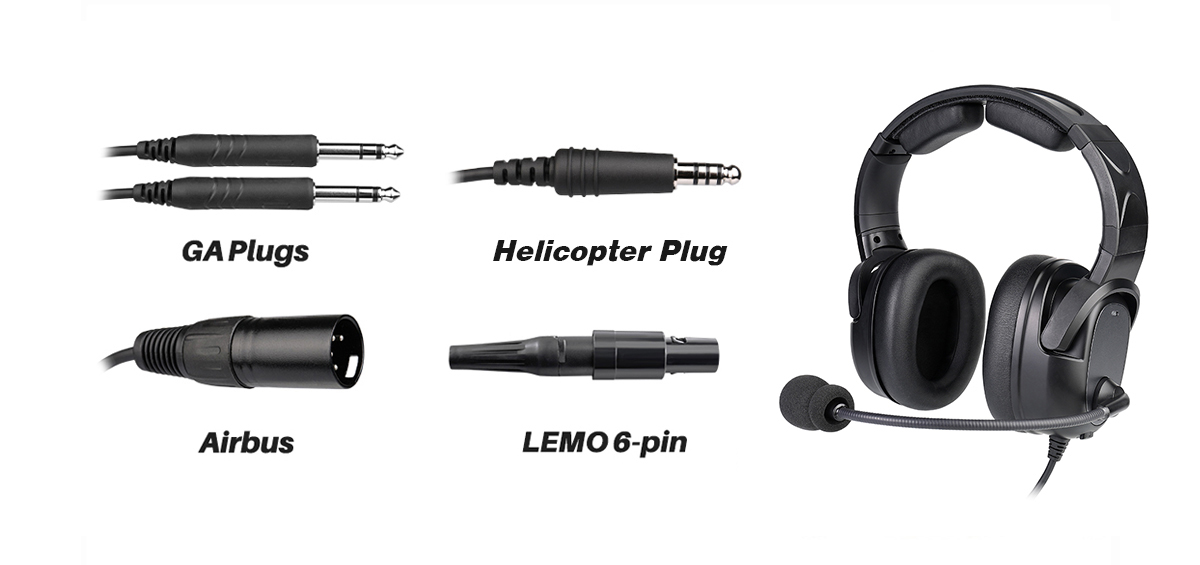 Pilot Headset Plugs