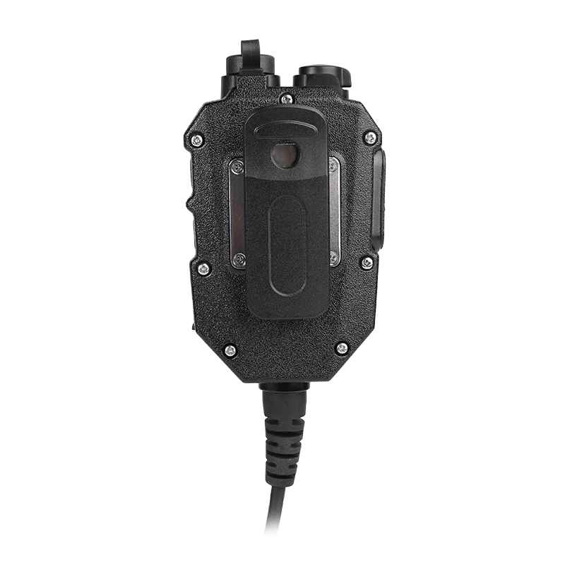 RSM-610 2 way radio remote speaker microphone with a rotating metal clip