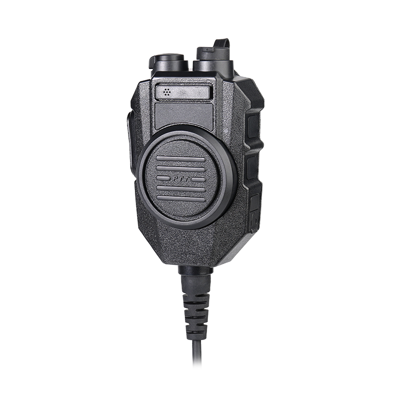 RSM-610 shoulder microphone featuring a headset activation switch and Nexus female jack