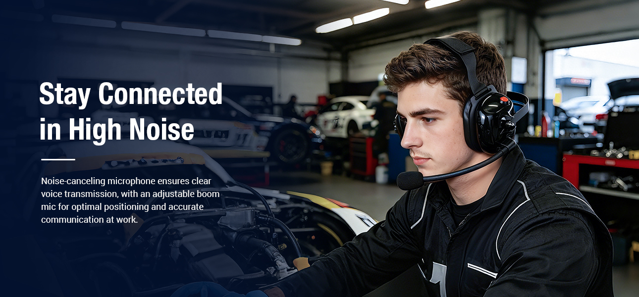Heavy Duty Headset for Racing and Industrial Engineering Teams